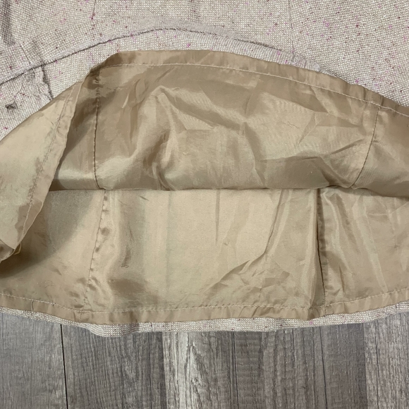 Merona sz 8 Tan & Pink Specks Wool Blend Skirt - Picture 2 of 5